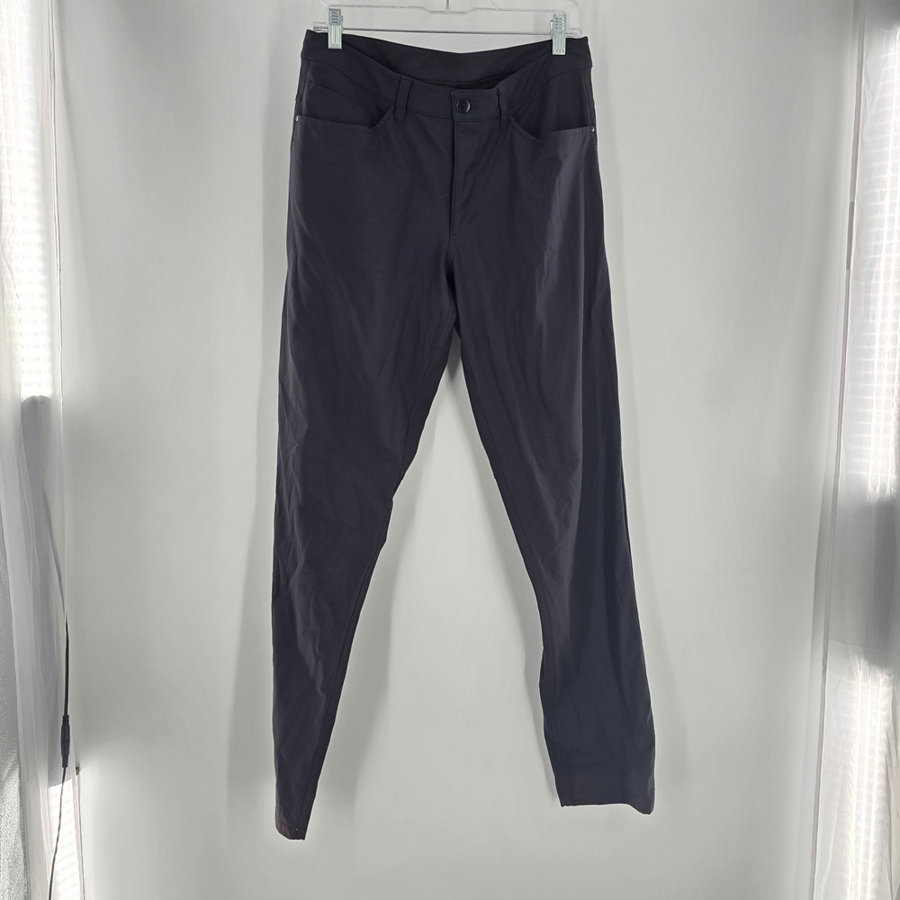 Lululemon ABC Commission Warpstreme Black Stretch Pants Slim Fit Men's Size 32